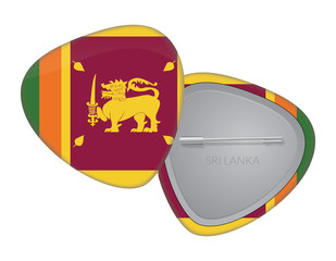 Sri Lanka Flag Badge