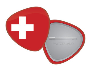 Obraz premium Switzerland Flag Badge
