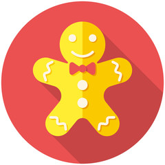 Gingerbread man icon