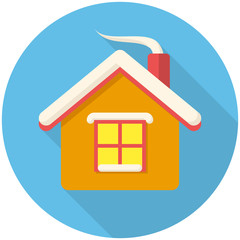 Christmas house icon