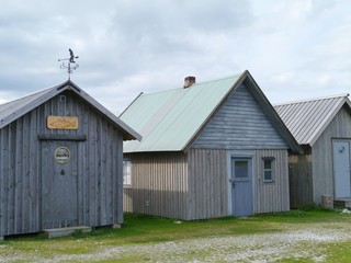 Fisherman houses on the island Faro in Sweden