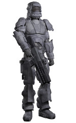 Future Space Marine in Urban Combat Armour