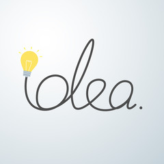 Bulb idea concept