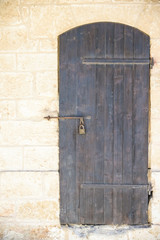 old wooden door