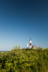 Fototapeta na wymiar Lighthouse: Montauk Point, Long Island, New York