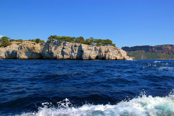 Obraz premium Promenade en bateau à Cassis.