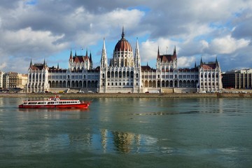 Parliament building in Budapest, Hungary