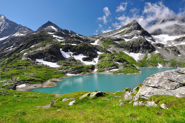 White Lake in National park Hohe Tauern - Austrian Alps