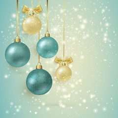 Fototapeta na wymiar Background with Christmas balls.