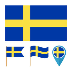 Sweden, country flag vector