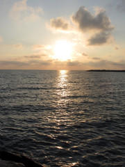 Fototapeta premium Tyrrhenian Sea, sunset