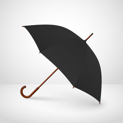 Vector illustration of classic elegant opened umbrella