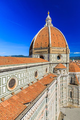 Fototapeta na wymiar Florence Cathedral, Brunelleschi's dome, Italy