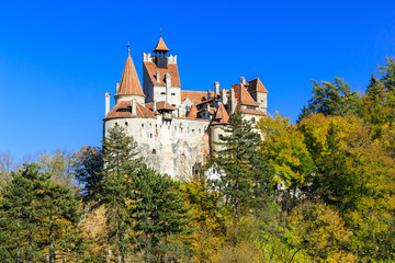 Fototapeta na wymiar The Castle of Bran, known for the myth of Dracula, Transylvania