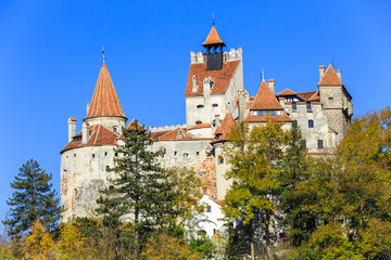Fototapeta na wymiar The Castle of Bran, known for the myth of Dracula, Transylvania