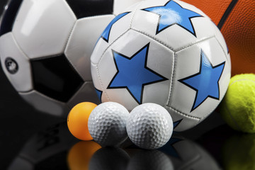 Sports accessories. paddles, sticks, balls and more