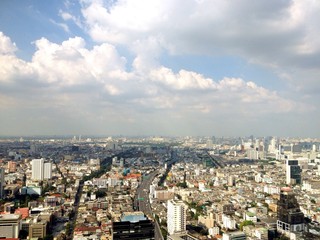 Fototapeta na wymiar top view from bangkok thailand
