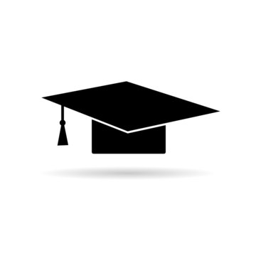 cap for graduates vector