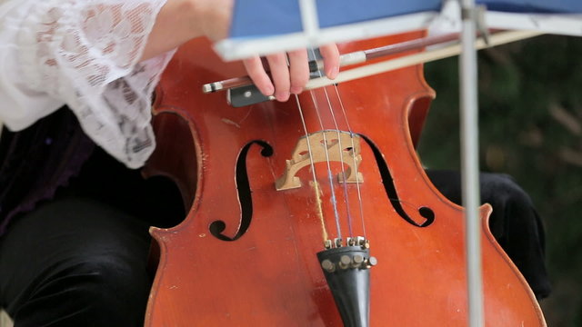 Woman Playing th Violoncello