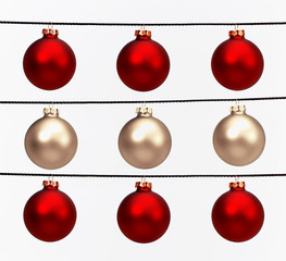 Christbaumkugeln in den Österreichischen Nationalfarben