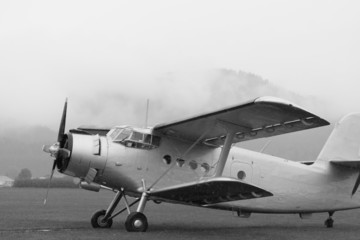 Fototapeta na wymiar Doppeldecker - Modelldoppeldecker - Flugzeug