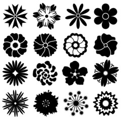 flower icon set
