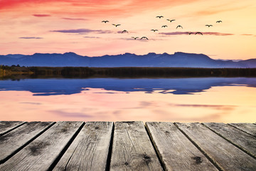 Fototapeta na wymiar el lago rosa