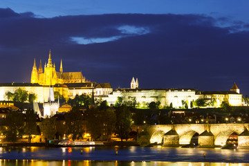 Fototapeta na wymiar Prague Night Cityscape