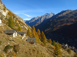 Autumn landscape in Zermatt © u.perreten