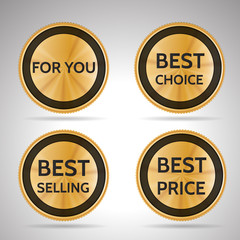 Collection of business stickers