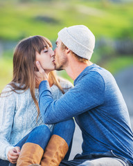 Happy Young Couple in Love