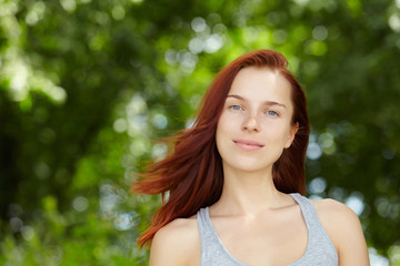 Naklejka premium beautiful fit woman