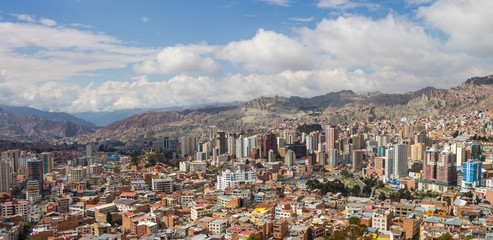 La Paz from above, Bolivia