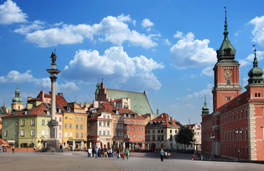 Castle Square. Warsaw. - obrazy, fototapety, plakaty