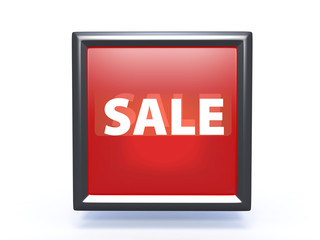 sale square icon on white background