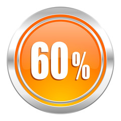 60 percent icon, sale sign