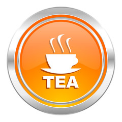 tea icon, hot cup of tea sign