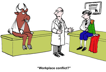 "Workplace conflict?"