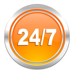 Fototapeta premium 24/7 icon