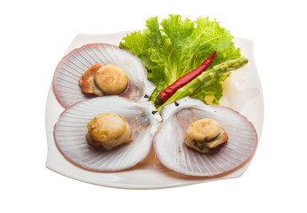 Grilled scallops
