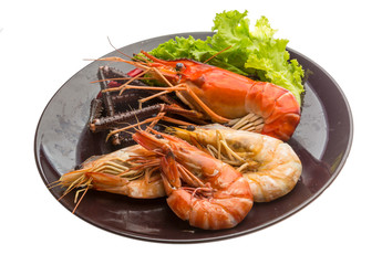 Giant Freshwater Prawn and king prawns