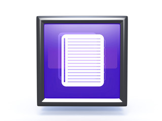 notebook square icon on white background