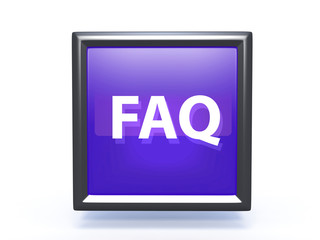 faq pointer icon on white background