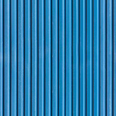 Ridged blue metal wall, seamless texture