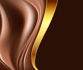chocolate and gold abstract background