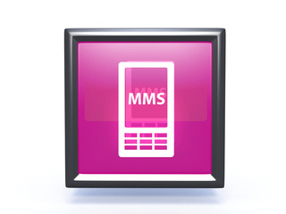 mms square icon on white background