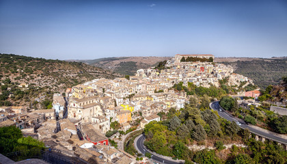 Obraz premium Overview of City of Ragusa