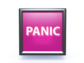 panic pointer icon on white background