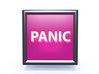 Fototapeta premium panic pointer icon on white background