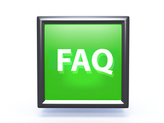 faq pointer icon on white background